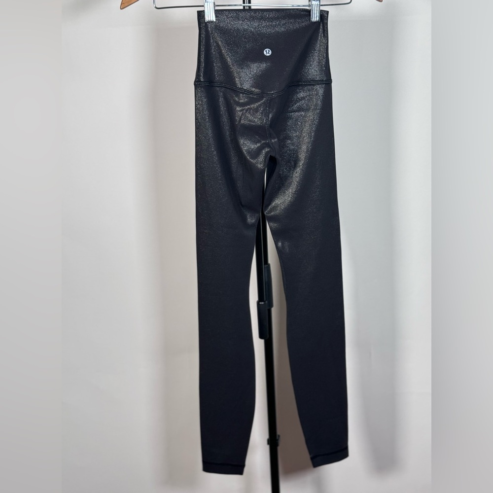 NWOT Lululemon Align High-Rise Pant 28" *Shine Radiate Foil Print Black - Picture 6 of 6
